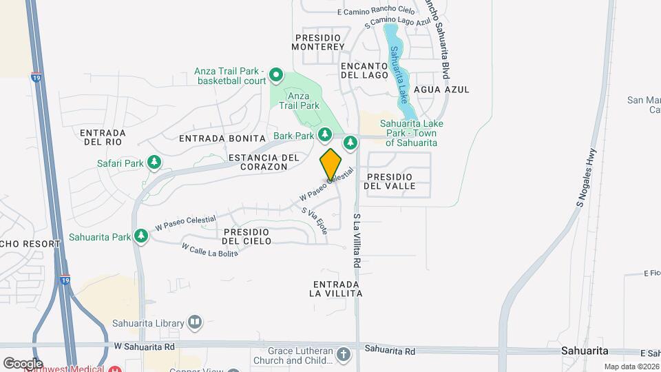 59 W Paseo Celestial Map and Location Details