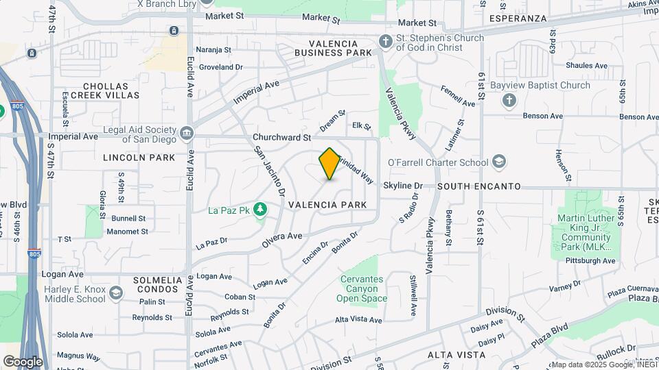 5515 San Mateo Dr Map and Location Details