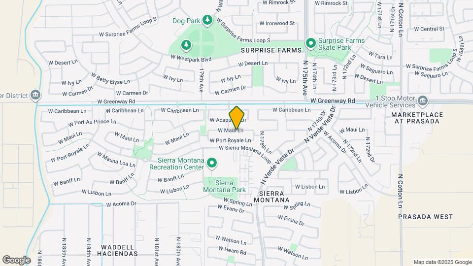 17755 W Maui Ln Mapa y Detalles de la Ubicación