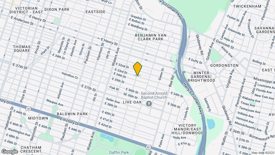 1303 E 33rd St Map and Location Details