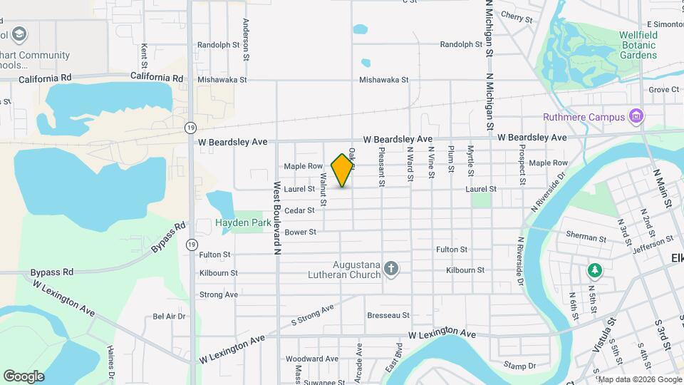 1315 Laurel St Mapa y Detalles de la Ubicación