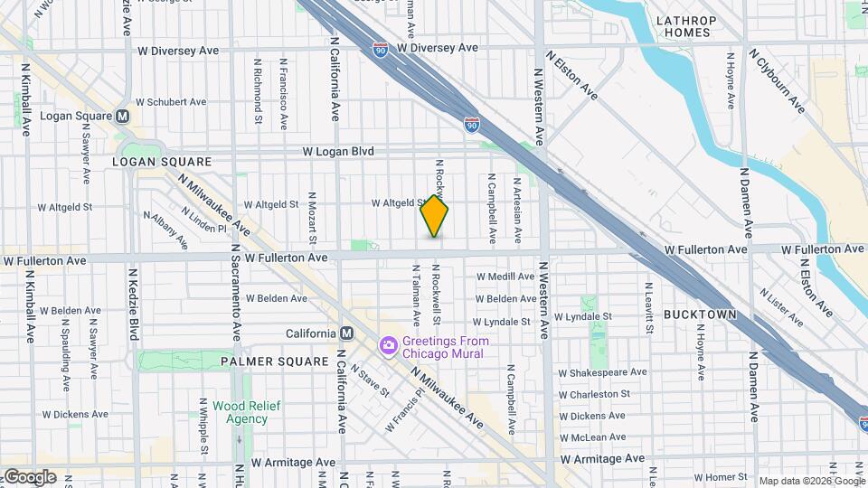 2604 W Fullerton Ave Map and Location Details