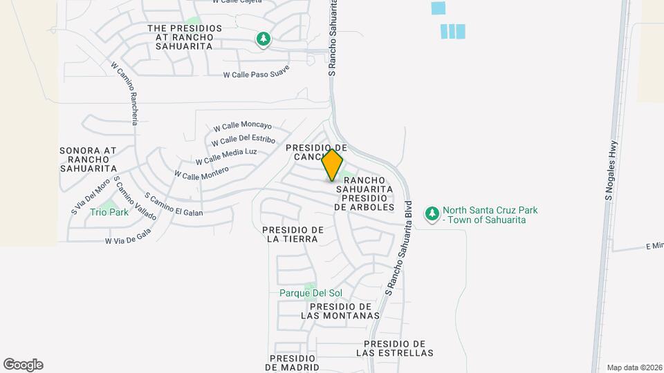 168 E Calle Del Rondador Mapa y Detalles de la Ubicación