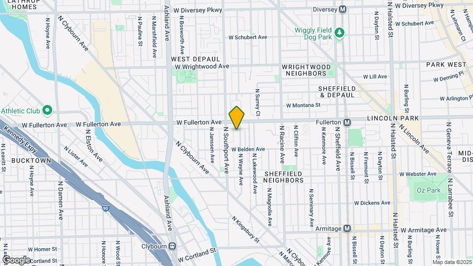 2334 N Wayne Ave Map and Location Details
