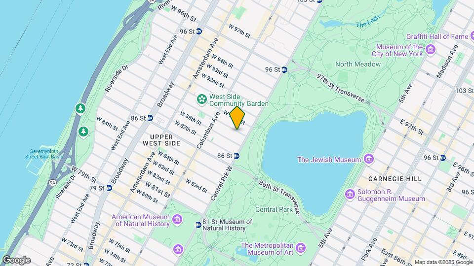22 W 89th St Map and Location Details