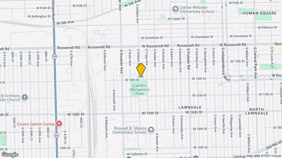 1359 S Kildare Ave, Unit 3 Map and Location Details