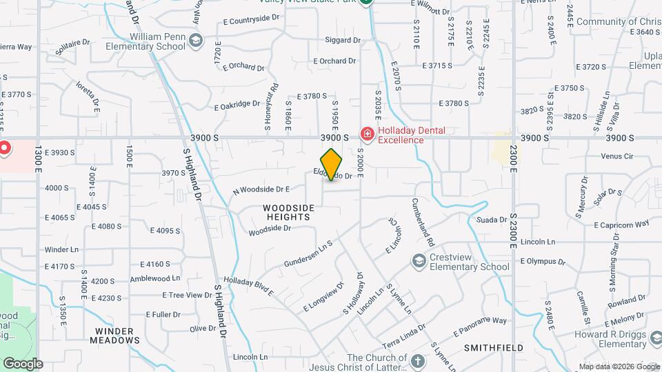 1941 E Woodside Dr Map and Location Details