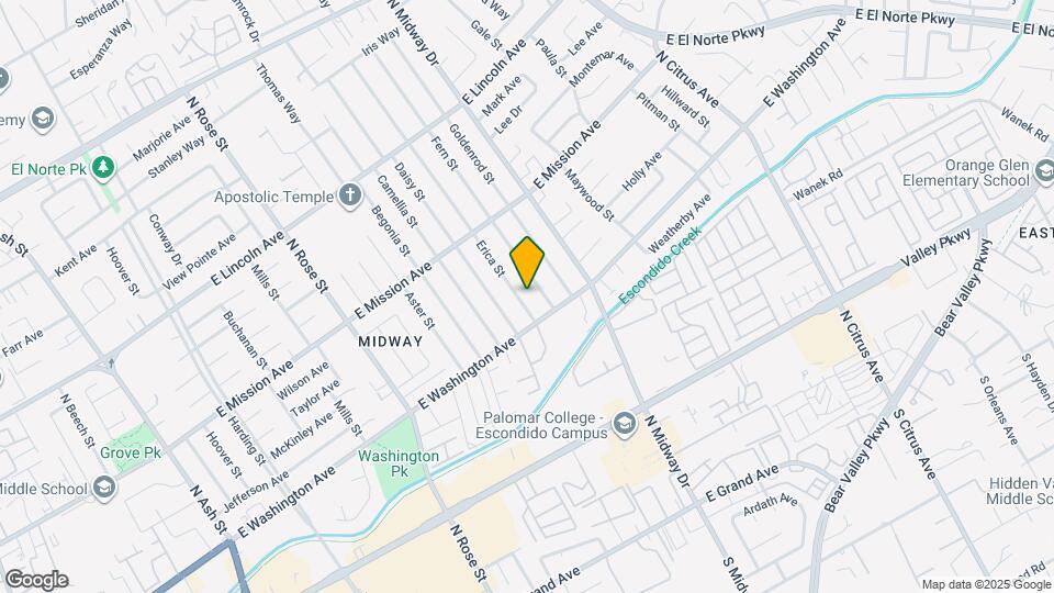 624 Erica St Map and Location Details