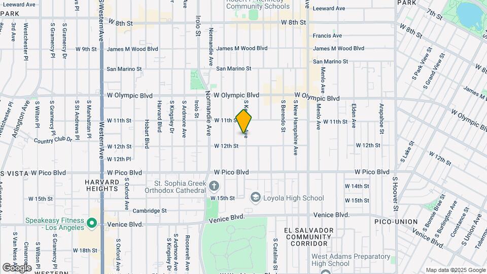 1139 S Kenmore Ave Map and Location Details
