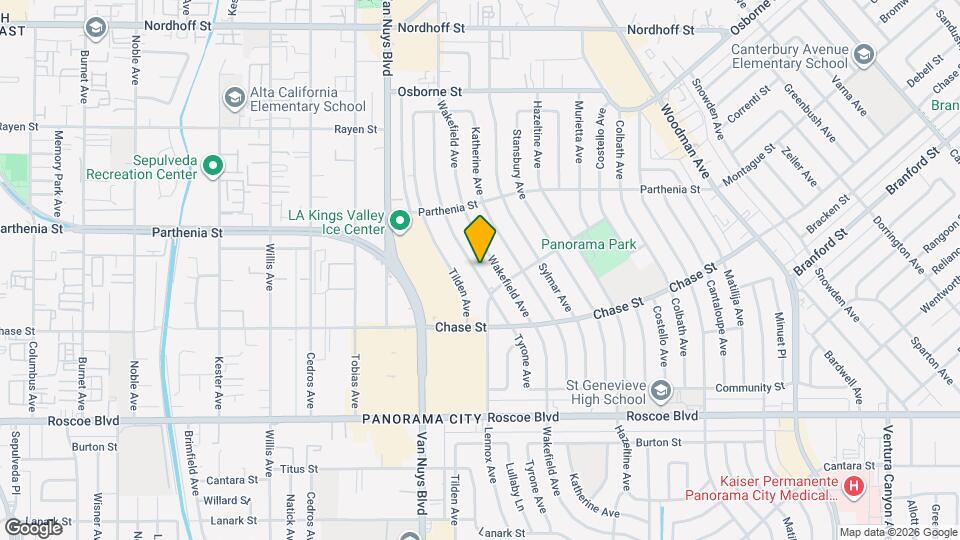 8632 Tyrone Ave Mapa y Detalles de la Ubicación