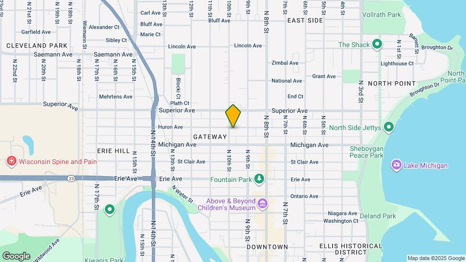 929 Huron Ave Map and Location Details