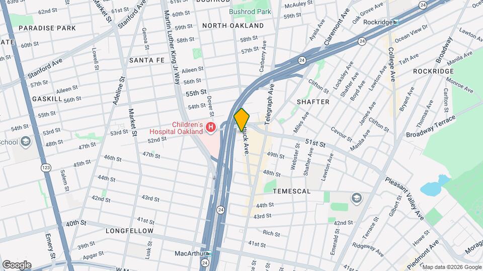 5115 Shattuck Ave. Map and Location Details