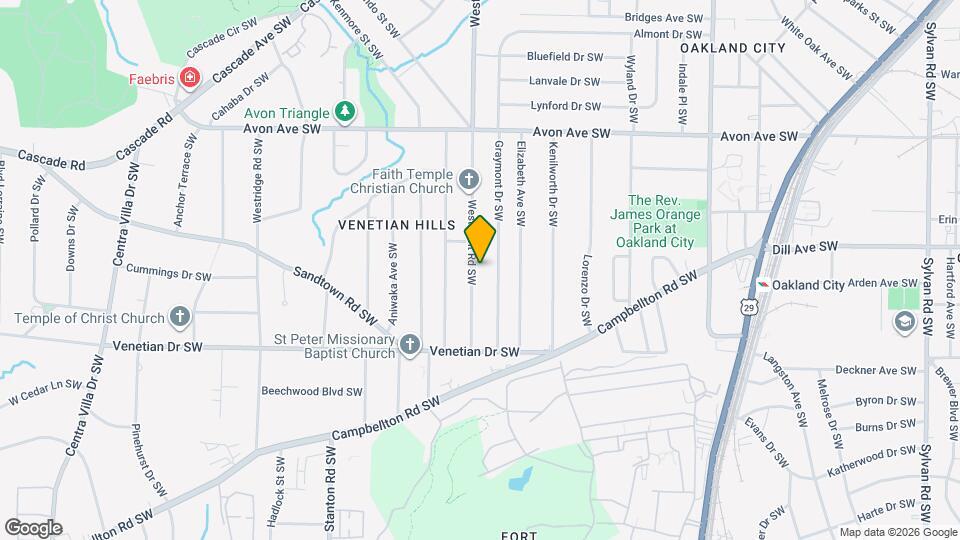 1384 Westmont Rd SW Mapa y Detalles de la Ubicación