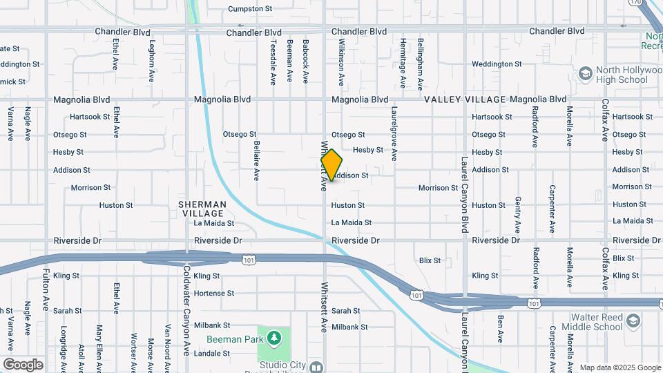 4936 Whitsett Ave-Unit -07 Map and Location Details