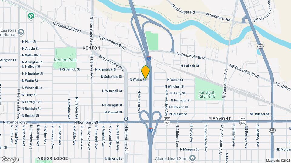 1234 N Watts St Map and Location Details