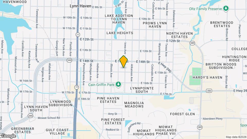 1418 Iowa Ave Map and Location Details