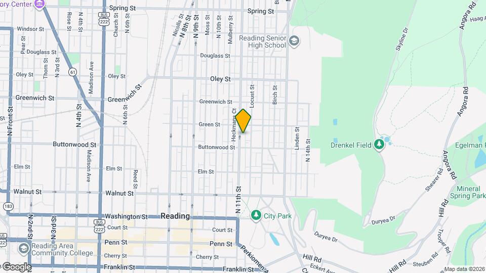 427 N 11th St Map and Location Details