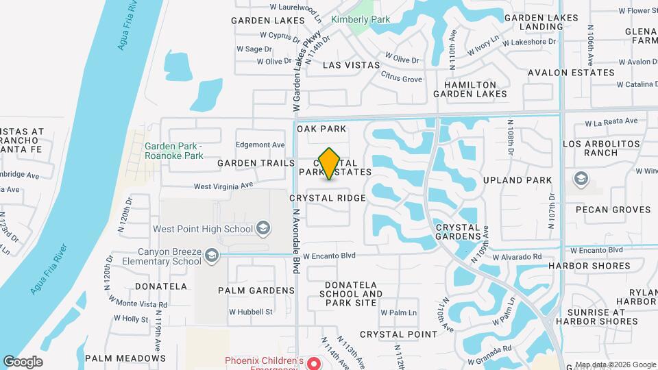 11434 W Cambridge Ave Mapa y Detalles de la Ubicación