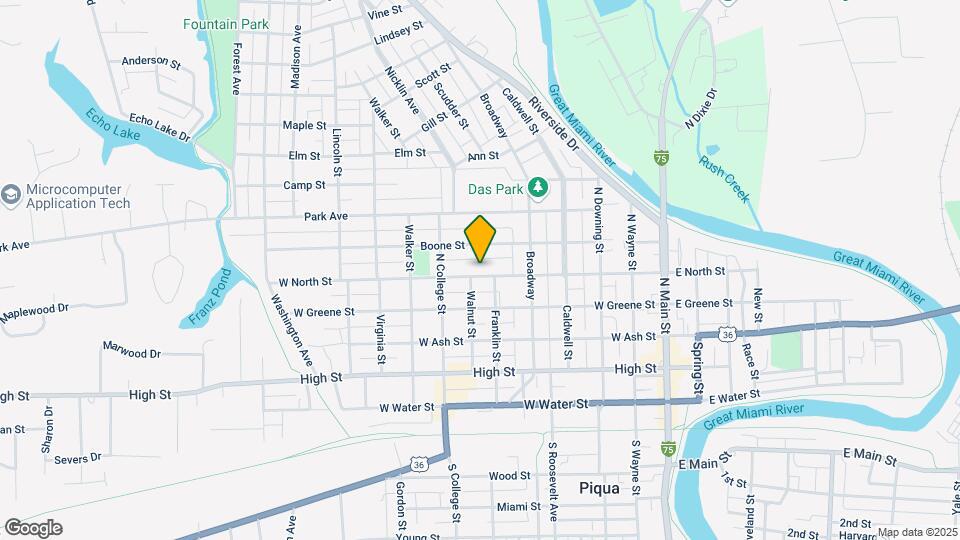 606 W North St Map and Location Details
