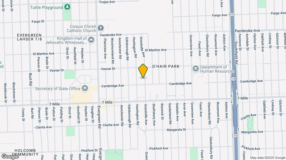 19319 Grandville Ave Mapa y Detalles de la Ubicación