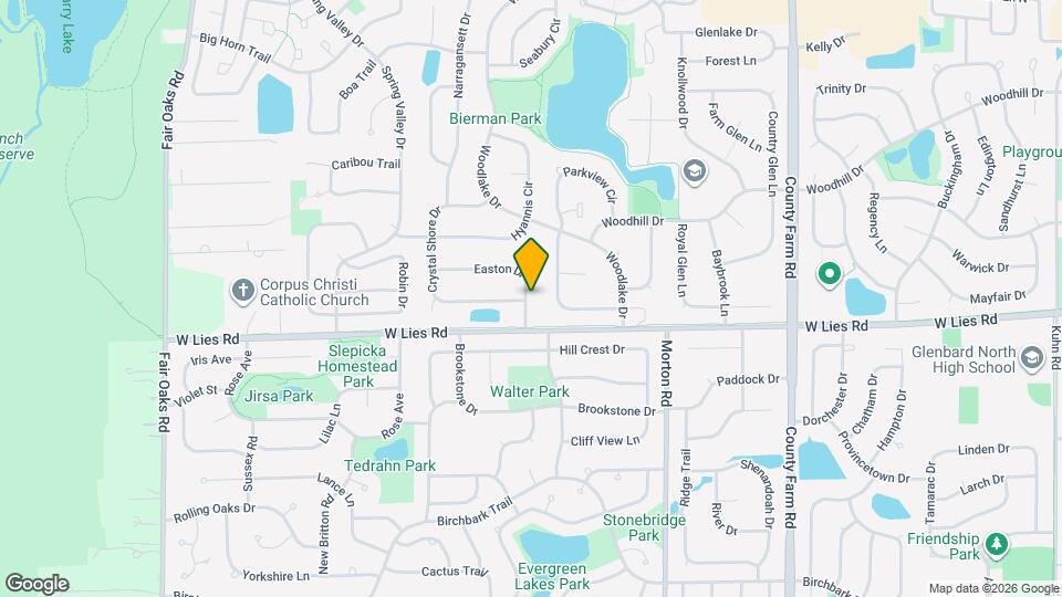 1191 Easton Dr Mapa y Detalles de la Ubicación