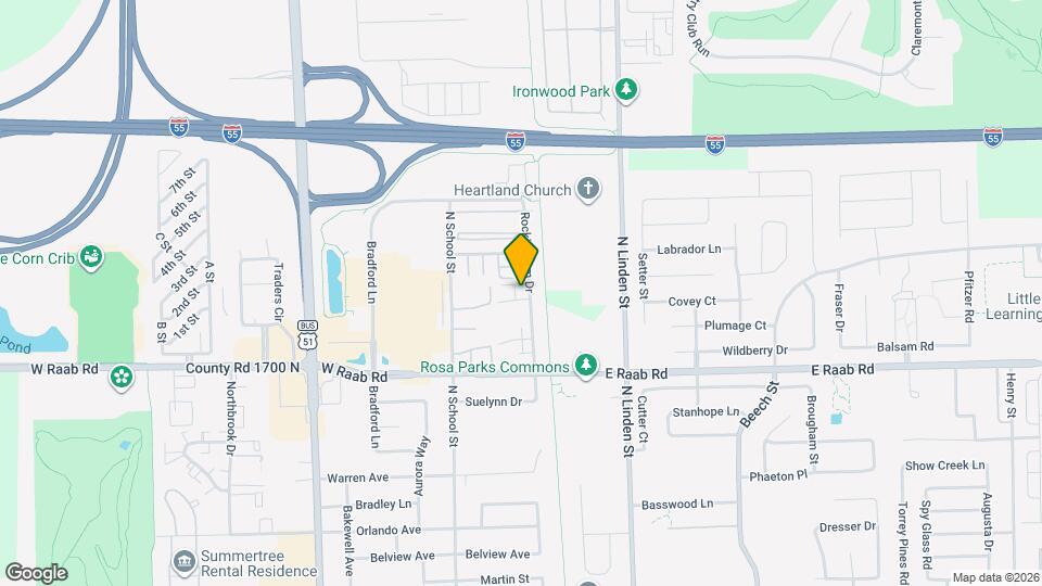1713 Rockingham Dr, Unit A Map and Location Details