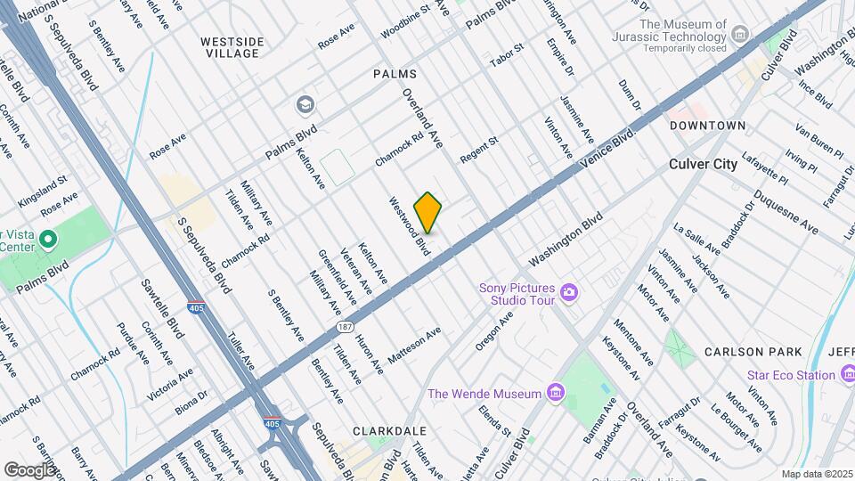 3748 Westwood Blvd Mapa y Detalles de la Ubicación