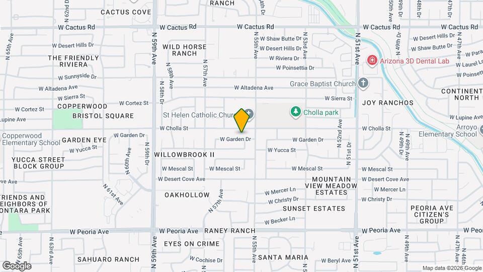 5526 W Garden Dr Map and Location Details