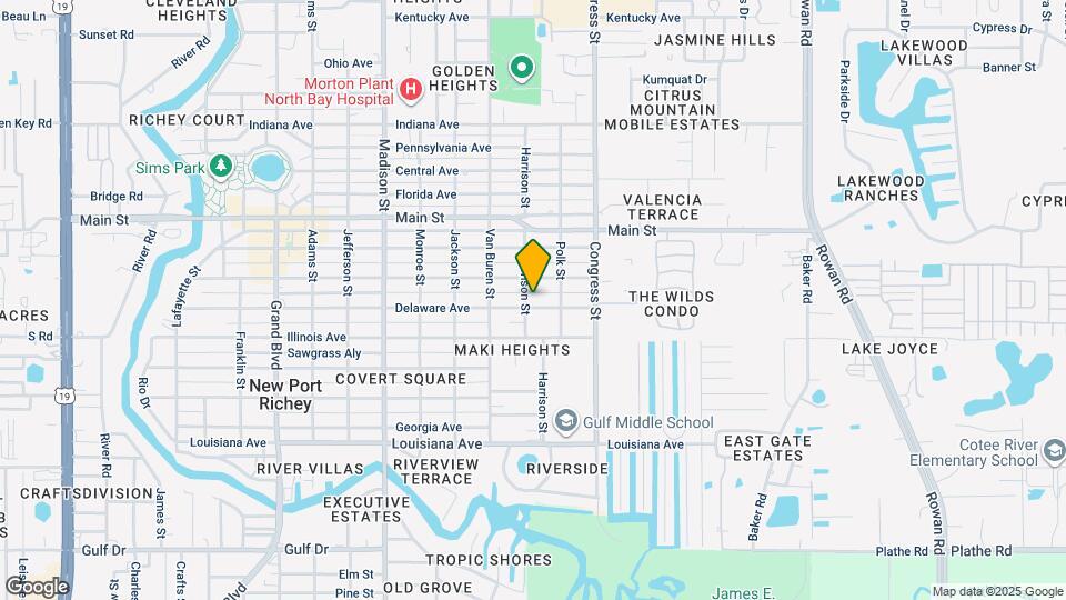 6329 Delaware Ave Map and Location Details