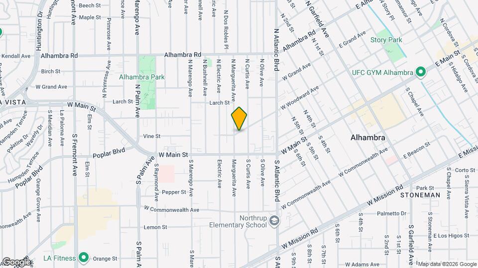 34 N Marguerita Ave Map and Location Details