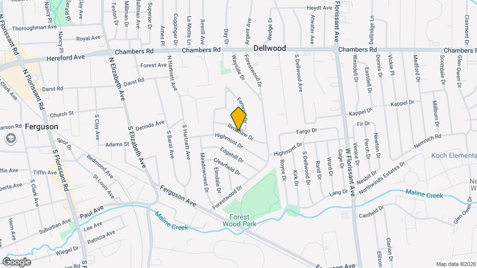 1052 Renshaw Dr Map and Location Details