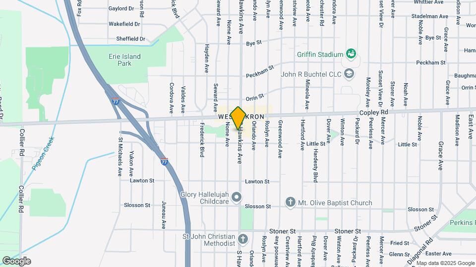 974 S Hawkins Ave Map and Location Details