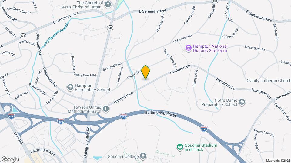 536 Hampton Ln Map and Location Details