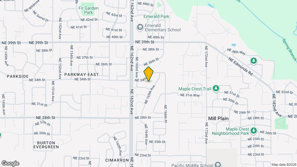 3310 NE 164th Ct Map and Location Details
