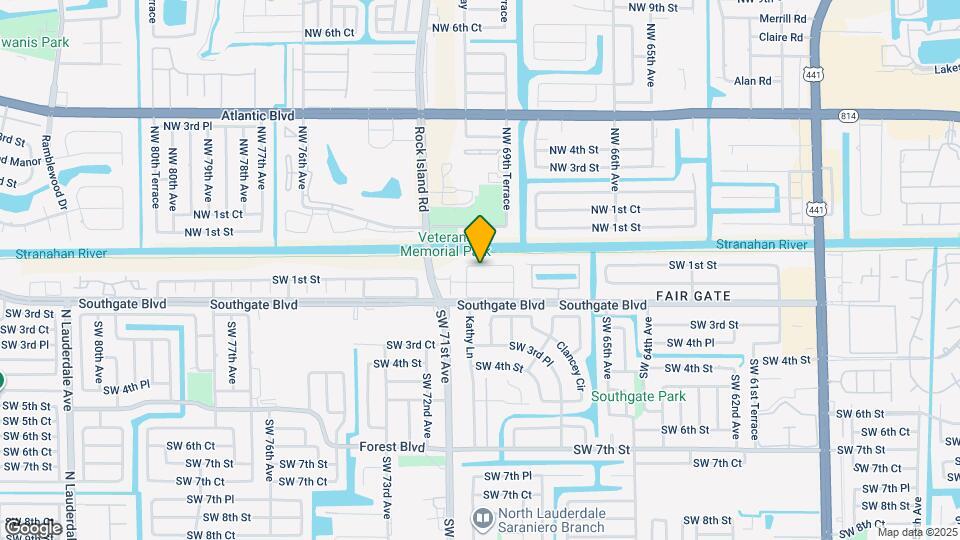 6960 SW 1st St Map and Location Details