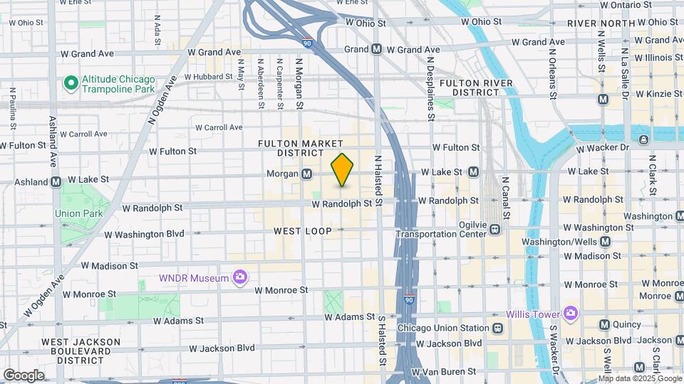 159 N Peoria St Map and Location Details