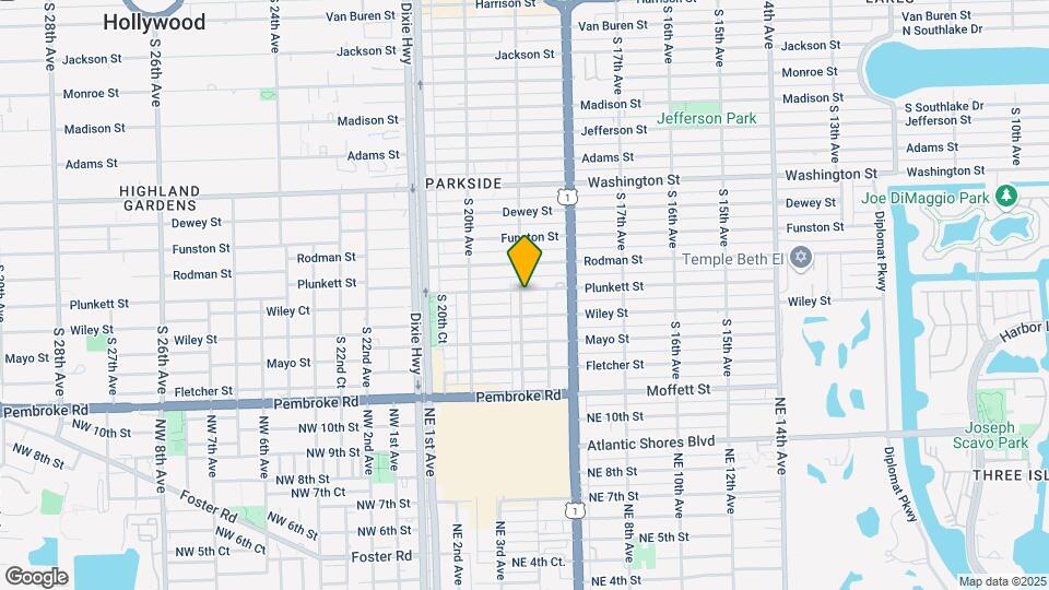 1852 Plunkett St, Unit A Map and Location Details
