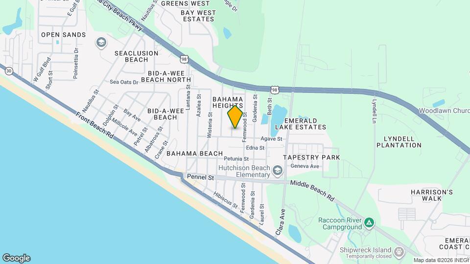 305 Evergreen St Map and Location Details