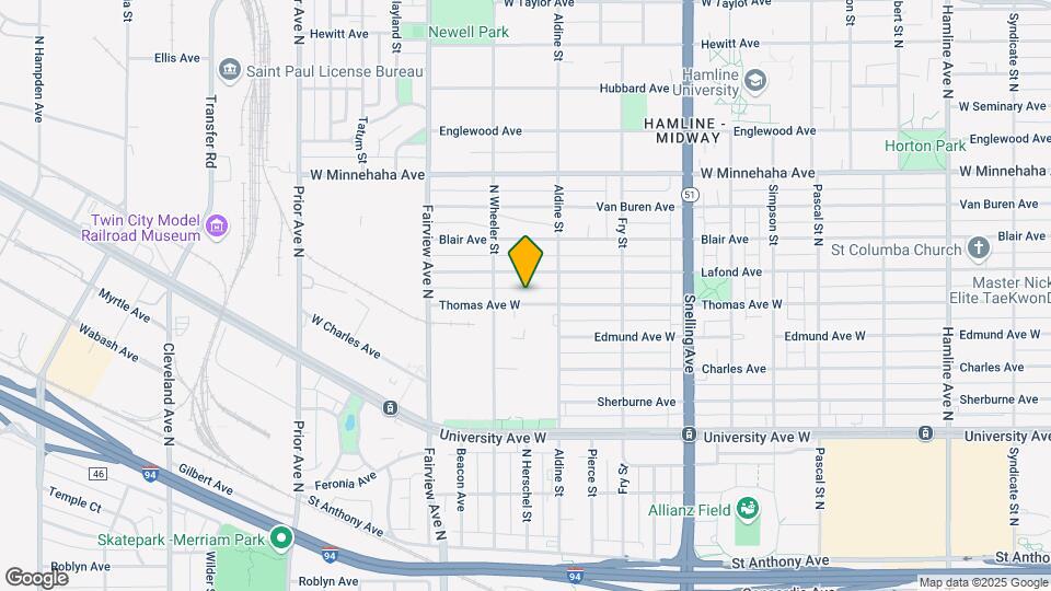 1731 Thomas Ave Mapa y Detalles de la Ubicación