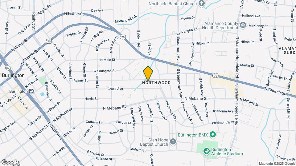 1231 Rainey St Map and Location Details