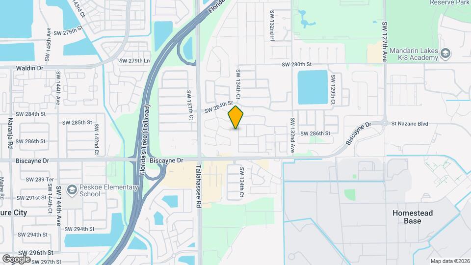 28562 SW 134th Ct Map and Location Details