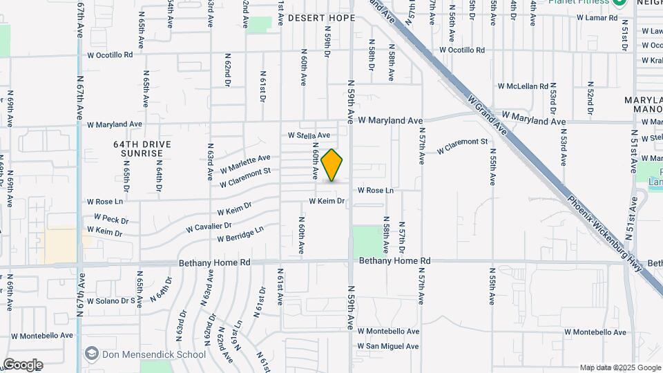 5927 W Rose Ln Map and Location Details
