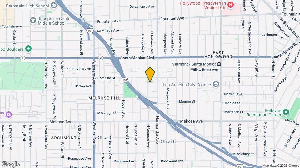 952 N Ardmore Ave Map and Location Details