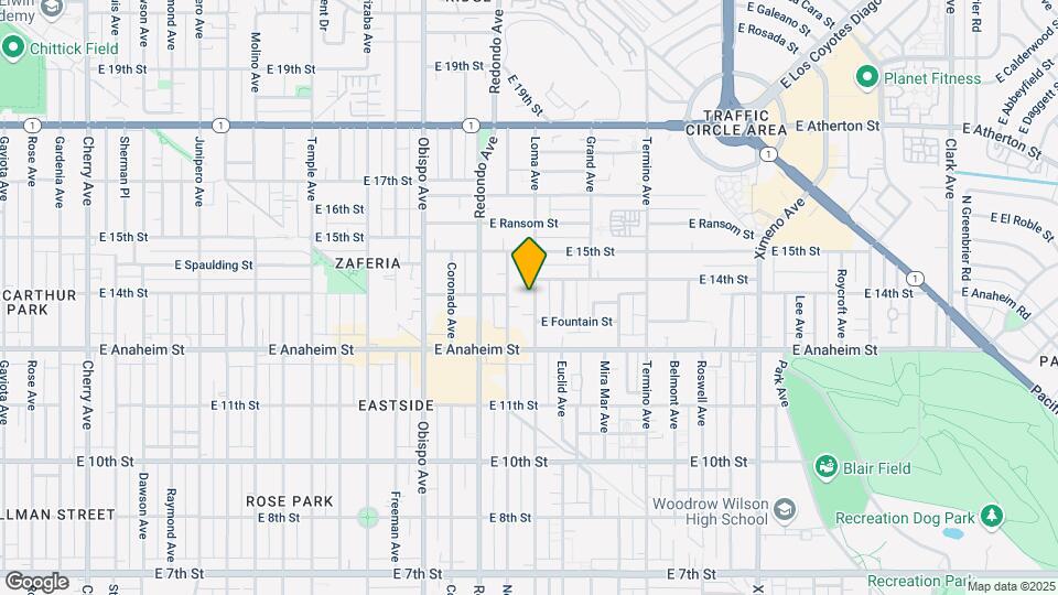 1371 Loma Ave Map and Location Details