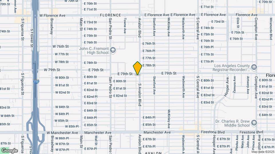 7911 Avalon Blvd Mapa y Detalles de la Ubicación