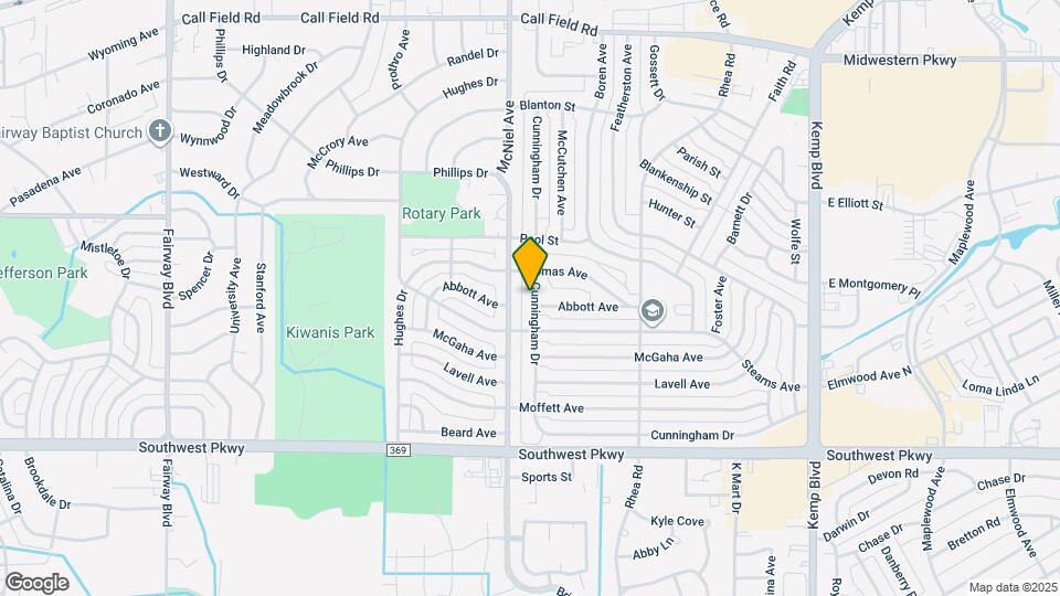 4408 Cunningham Dr Map and Location Details