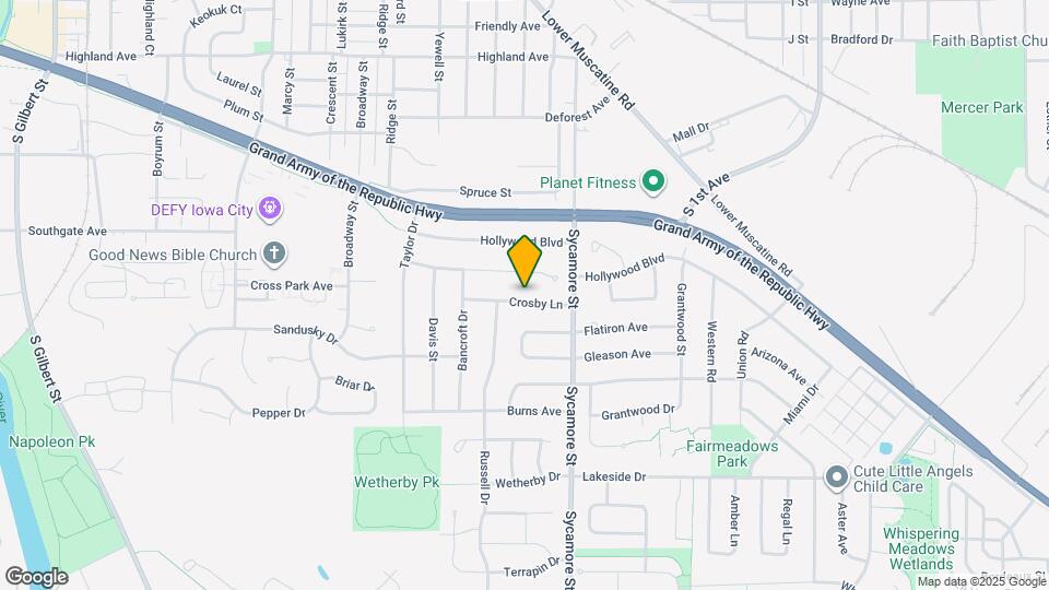 1520 Crosby Ln Map and Location Details