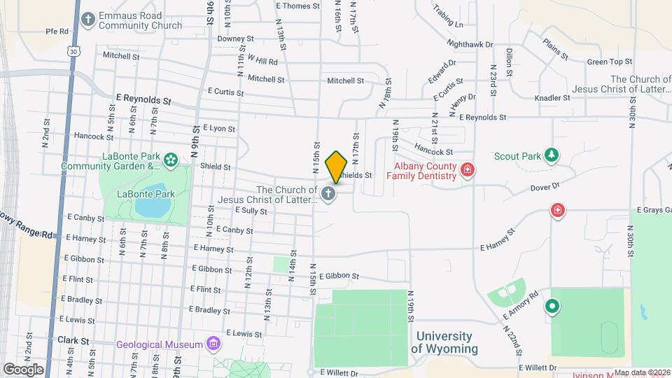 1503 E Baker St Map and Location Details