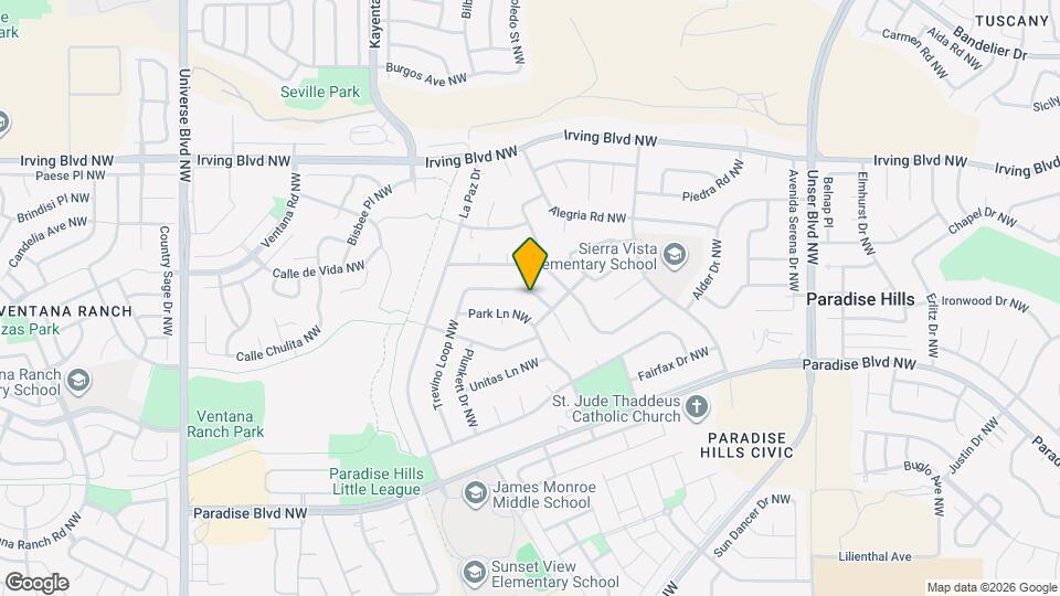 10412 Trevino Loop NW Mapa y Detalles de la Ubicación