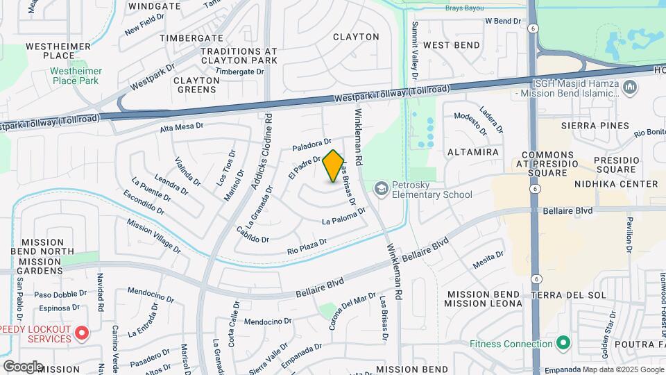 15214 La Mancha Dr Map and Location Details
